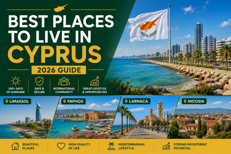 Best places to live in Cyprus guide featuring Limassol Paphos Larnaca and Nicosia